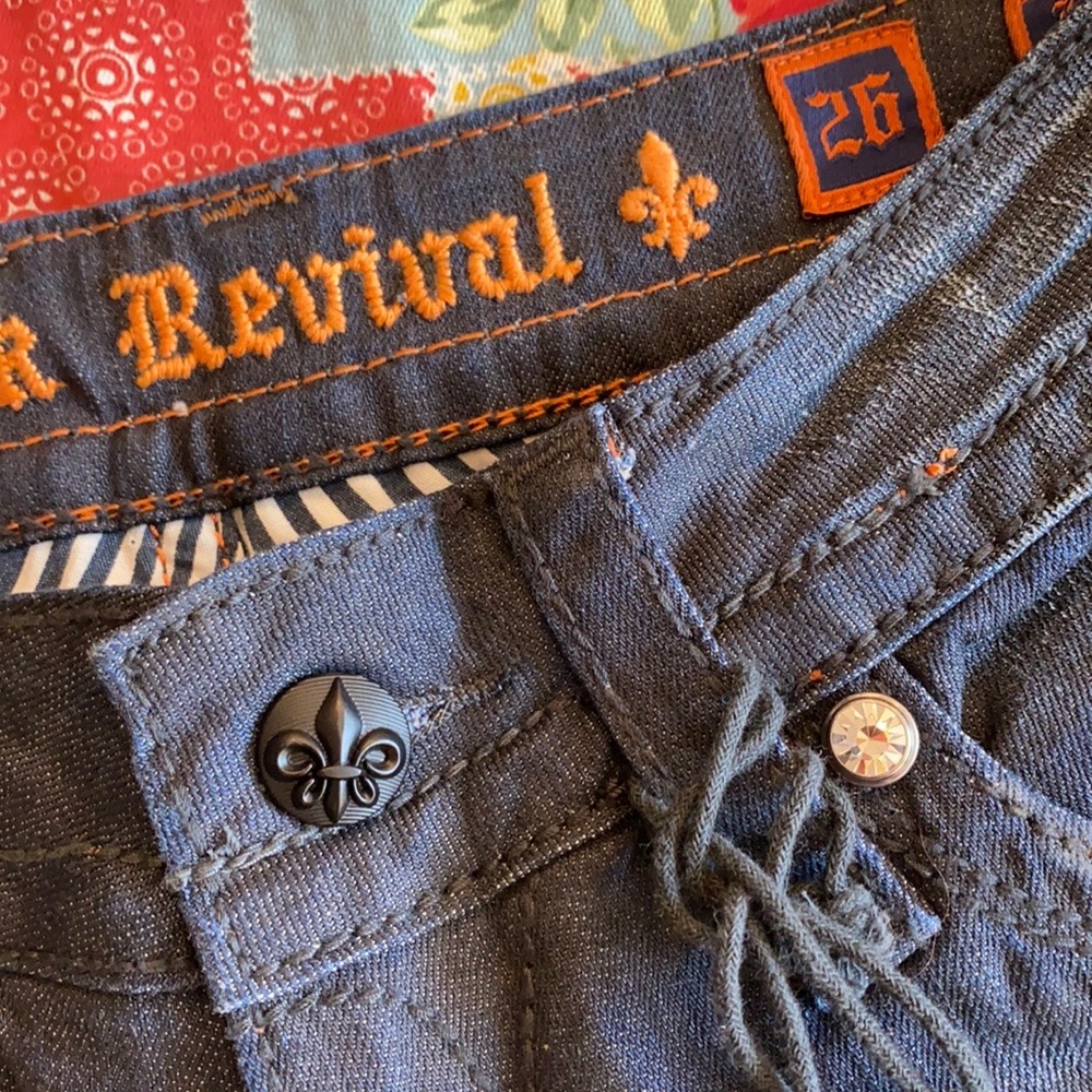 🍀 NWT! Raquel Rock Revival Boot Cut Jeans! - Picture 7 of 8